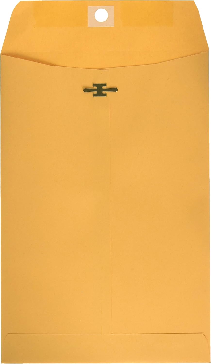 6x9 Clasp Envelopes – 100 Pack Brown Kraft Catalog Envelopes with Clasp Closure & Gummed Seal – 28lb Heavyweight Paper Mailing Manila Envelopes for Home, Office, Business, Legal or School