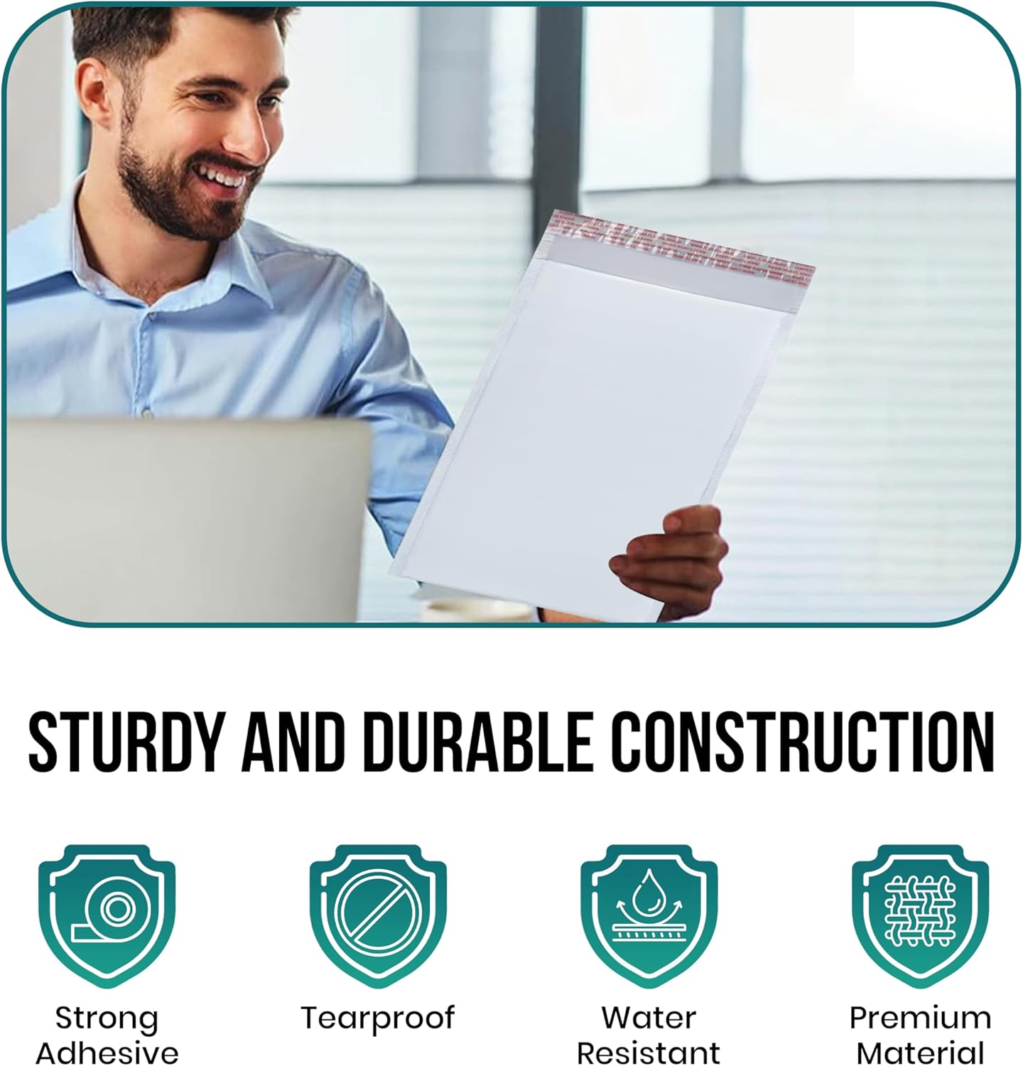 Levex - #000 4" x 8" [150 Pack] Poly Bubble Mailers, Padded Envelope Mailers, Packing Envelope & Mailing Bags for Shipping