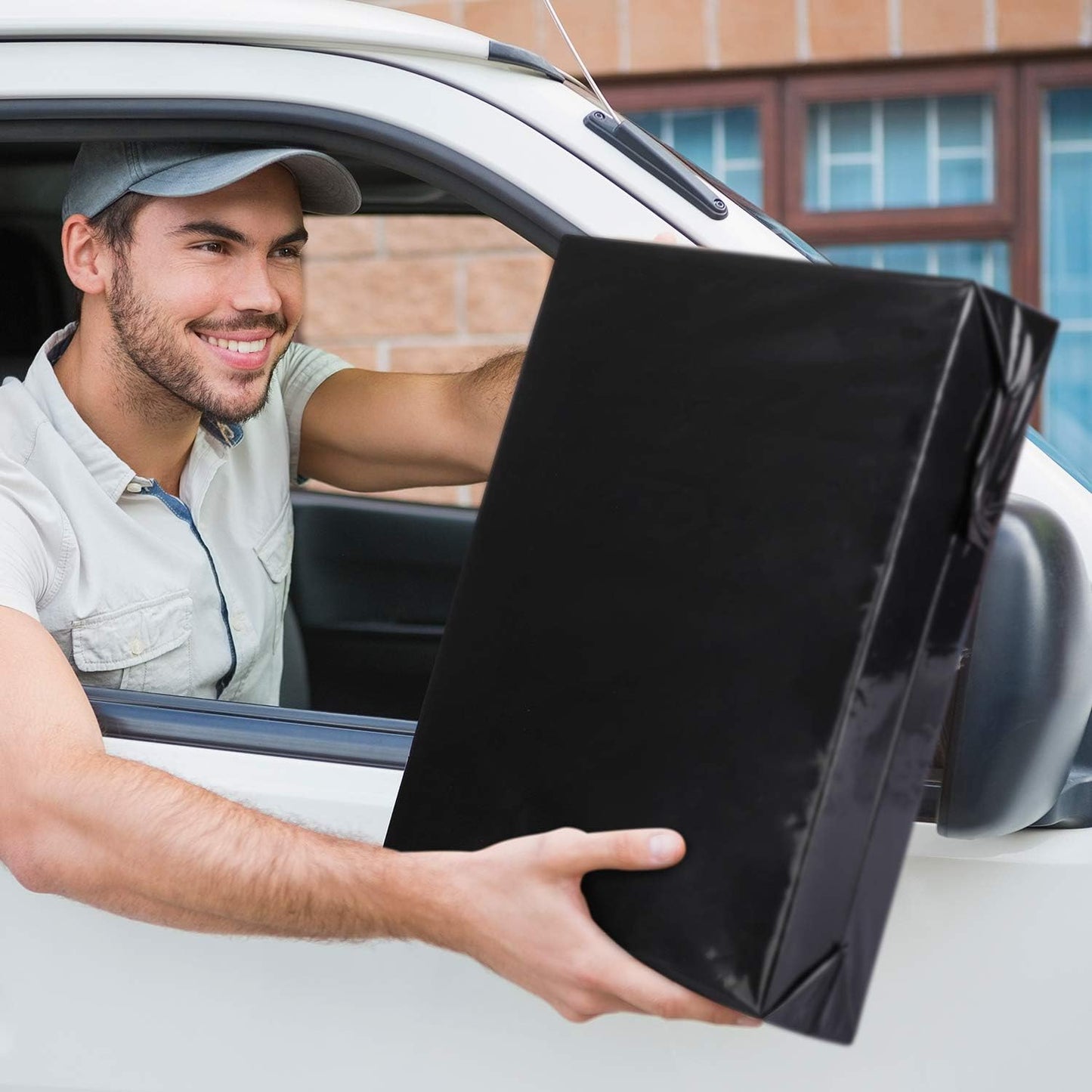 Metronic Poly Mailers 12x15.5 Envelope Mailers 100pack Shipping Bags with Self Adhesive Waterproof and Tear-Proof Postal Bags in Black