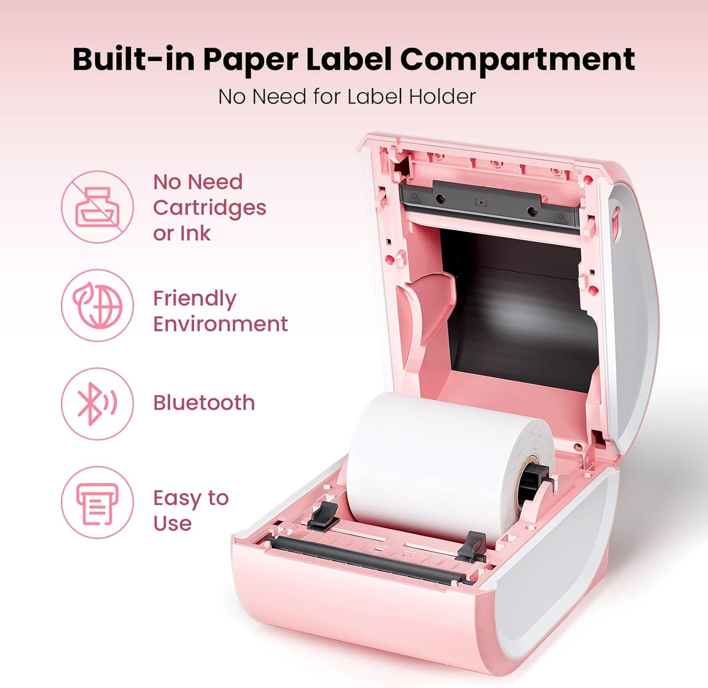 Shipping Label Printer 4x6 - Thermal Label Printer for Small Business, Shipping Packages, Home, Office, Compatible with USPS, Shopify, Amazon