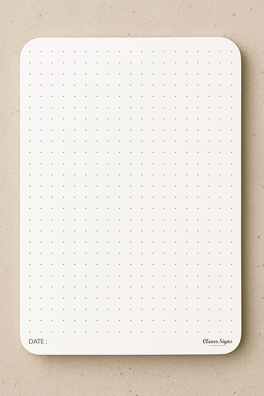 CLEVER SIGNS A6 Dot Grid Notepad - 4 Pack (4,1" x 5,8") Small Dotted Memo Desk Pads-Premium Paper with Cardboard Back Support - Ideal for Note-taking, Planning, Sketching, and Journaling