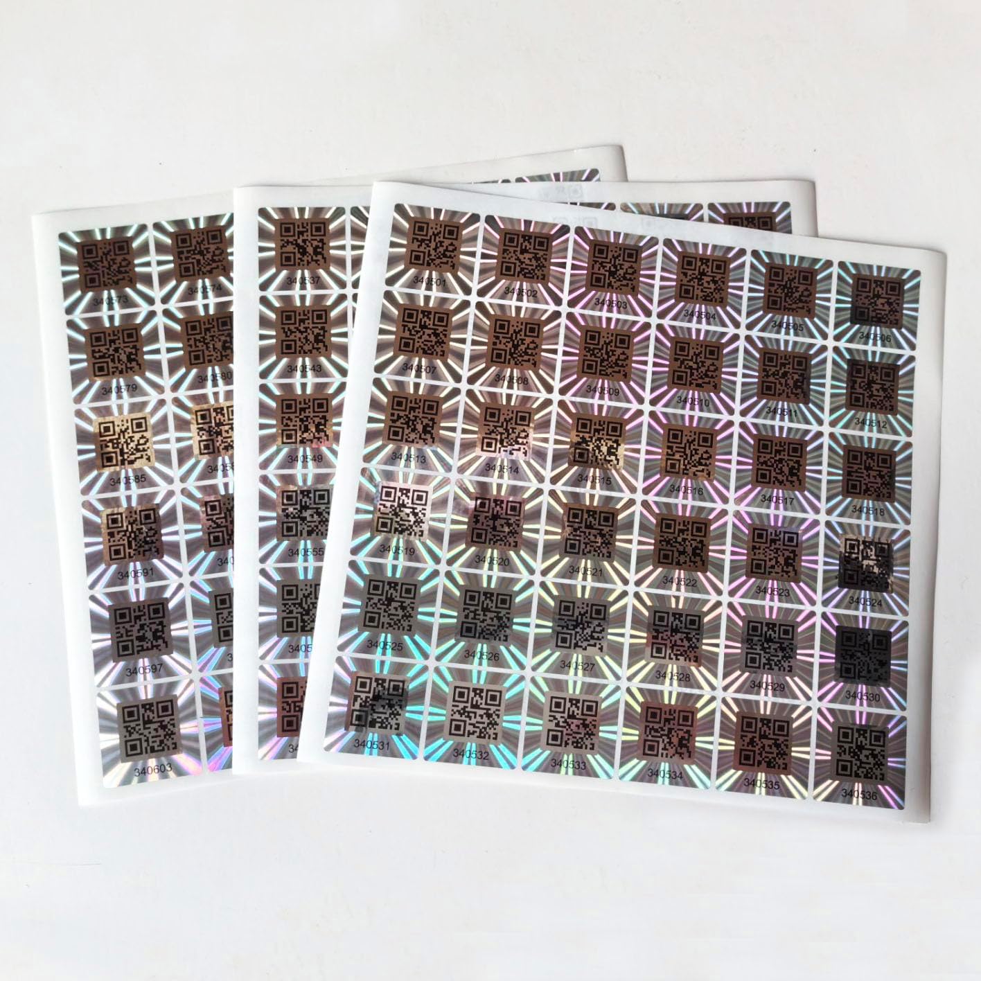 1000pcs Custom Hologram QR Code Labels, Tamper-evident Security Seal Sticker,Warranty Void Tamper Proof Labels with Unique Sequential Serial Numbering（1X1 inch