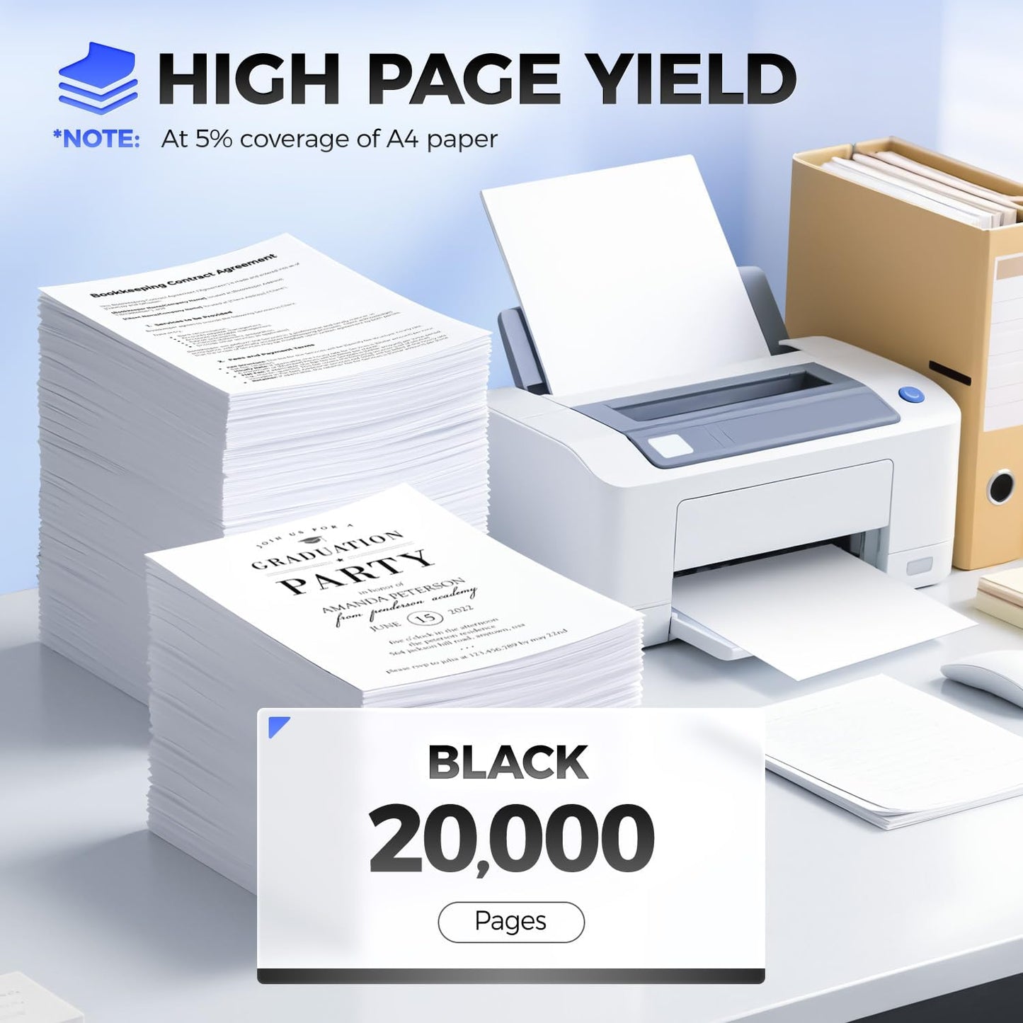 55B1X00 Black Extra High Yield Toner Cartridge Replacement for Lexmark 55B1X00 Toner Compatible for Lexmark MS331 MS431 MX331 MX431 MS431dn MS331dn MS431dw MX331adn MX431adn MX431adw MX432adwe Printer