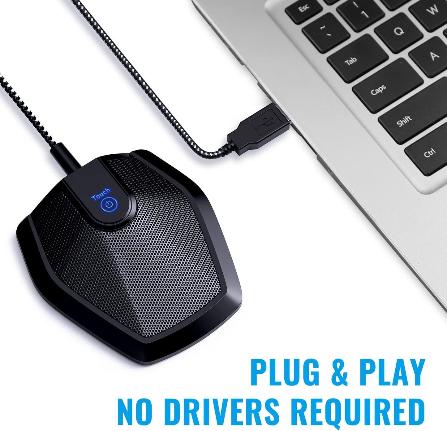 TONOR Conference USB Microphone, Omnidirectional Condenser PC Mic for Video Conference, Recording, Skype, Online Class, Court Reporter, Plug & Play Compatible with Mac OS X Windows PC Compute, G11