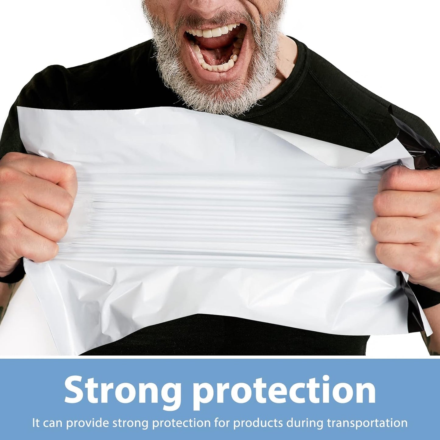 Metronic Poly Mailers 10x13 200 Pcs | Medium Size Shipping Bags for Clothing | Strong Adhensive Mailing Bags for Small Business, Shipping Envelopes, Tear-resistant Packing Bags White