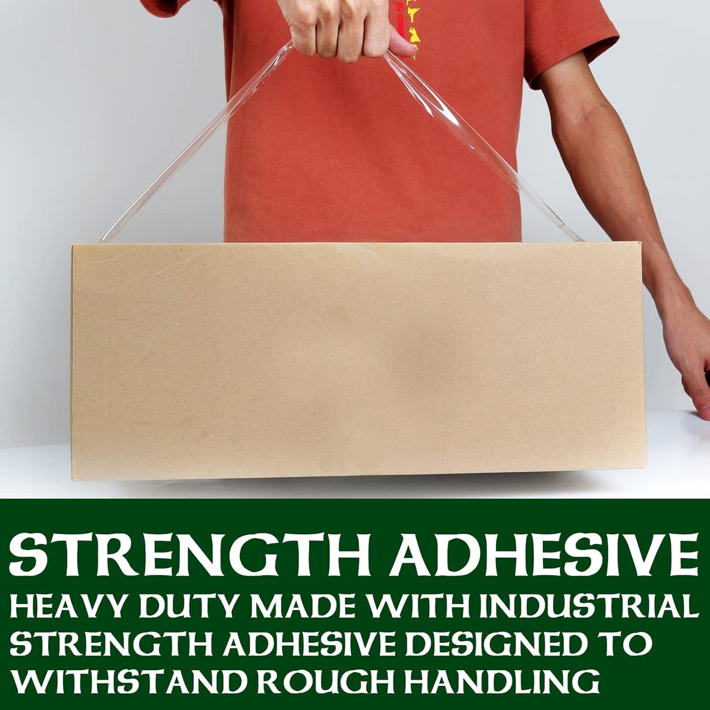 HERKKA Clear Packing Tape, 18 Rolls Heavy Duty Packaging Tape for Shipping Packaging Moving Sealing, Thicker Clear Packing Tape, 2 inches Wide, 65 Yards Per Roll, 1170 Total Yards