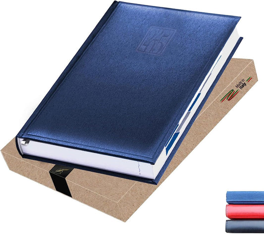 Daily Planner 2025 Page a Day – A5 Business Agenda 2025, Hourly Daily Planner 5x7, 365 Page Organizer with Monthly Tabs & Calendar, 2025 Diary for Men and Women (BLUE 2025)