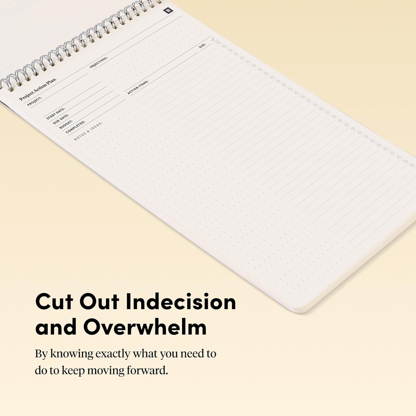 BestSelf Project Action Pad - Daily Task Planner, To-Do List & Action Pad for Boosting Productivity and Effective Project Management