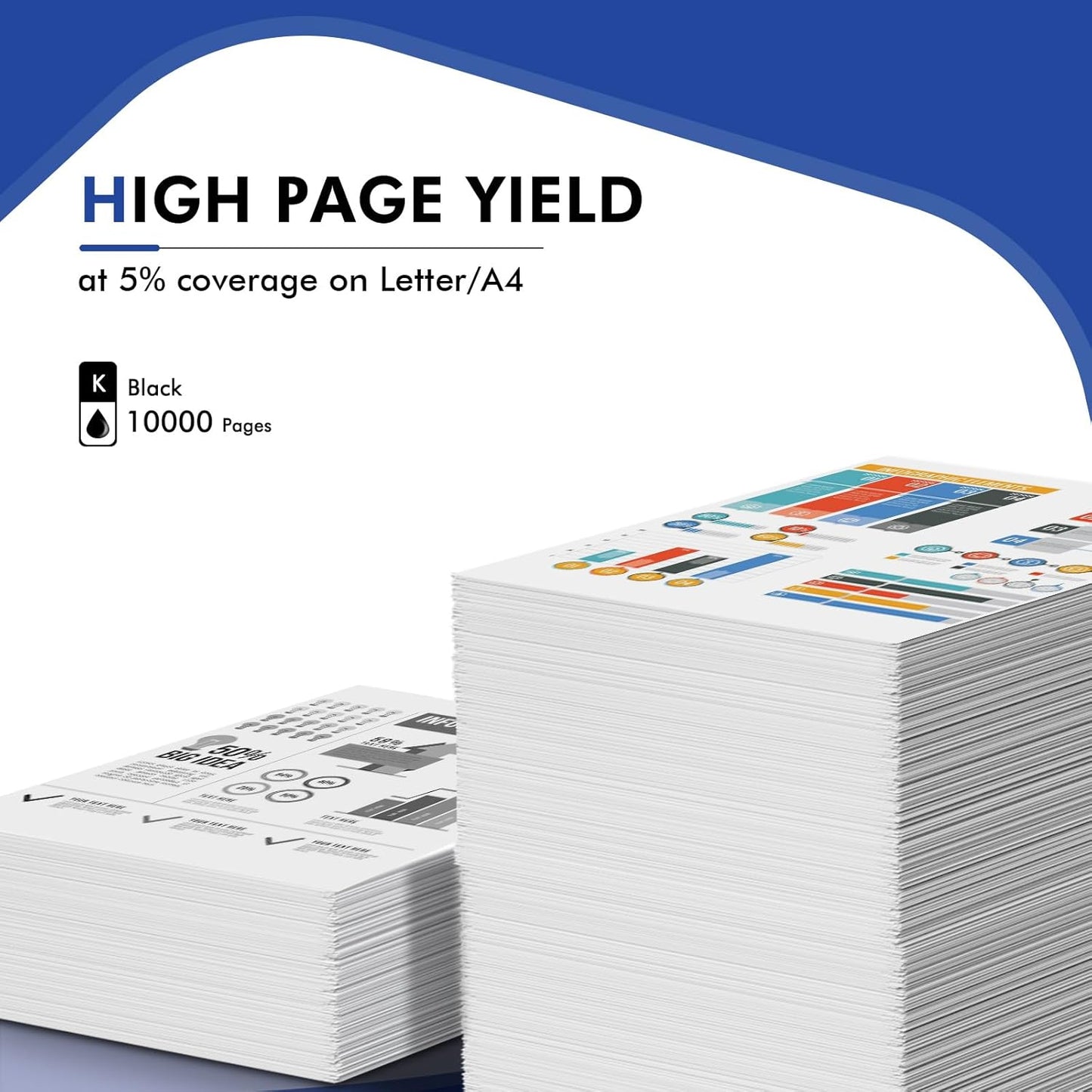 CF258X 58X Toner Cartridge Black High Yield 58A Compatible Replacement for HP 58X CF258X 58A CF258A Toner Cartridge for HP Laserjet Pro M404n M404dn MFP M428fdw M428fdn M428dw Printer Ink 2 Pack