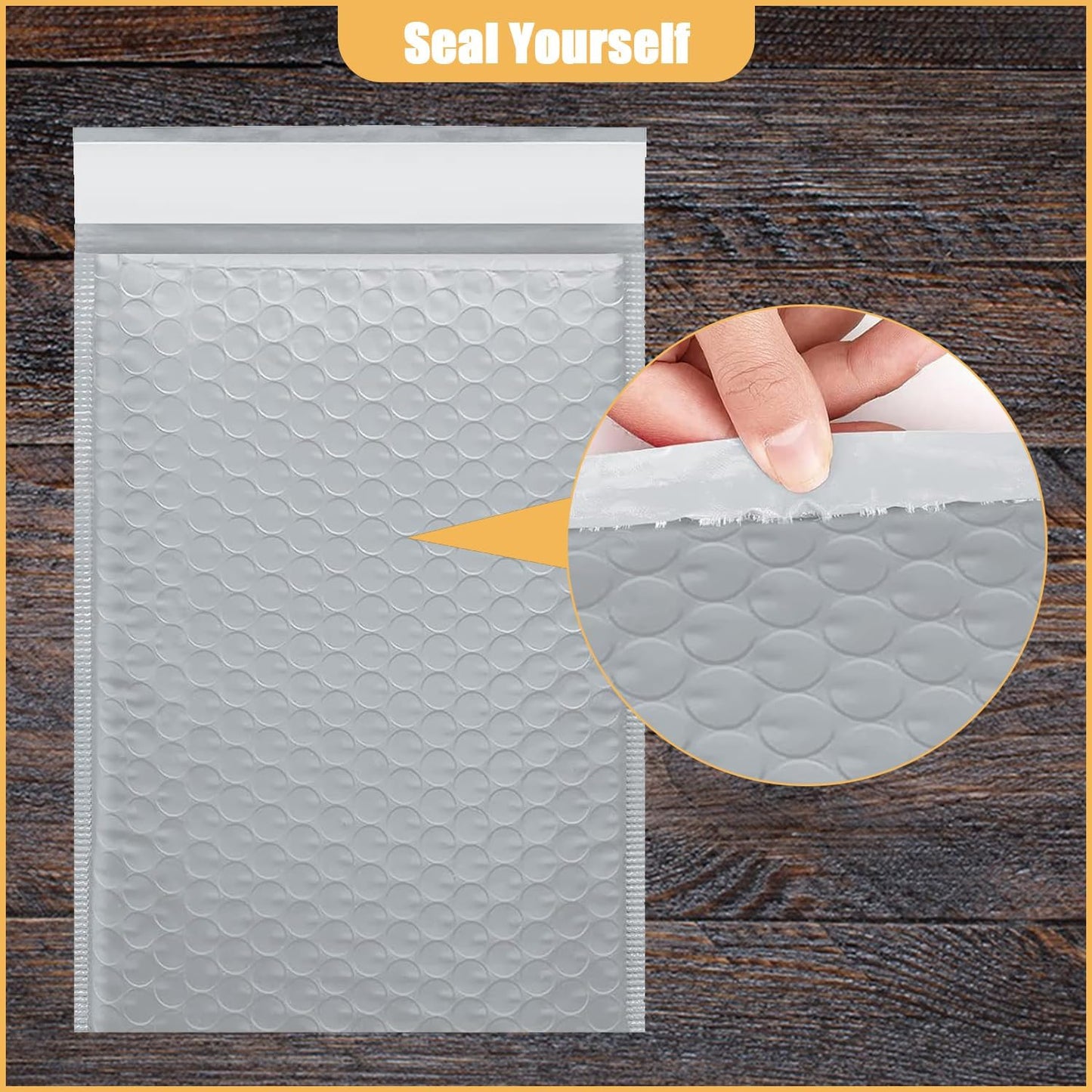6in x 9in Bubble Mailer, Gray Poly Mailer, Padded Envelope, Shipping Envelope, Waterproof, Self-Sealing, For Small Business, Shipping, Mailing, Boutique Packaging(250PCS)