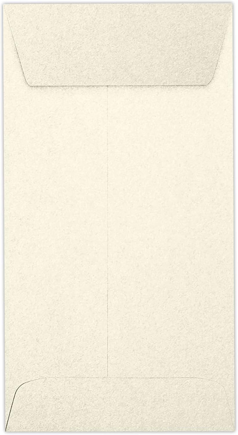 LUXPaper #7 Coin Envelopes | Peel & Press | 3 1/2" x 6 1/2" | Champagne Metallic | 81lb. Text | 50 Qty