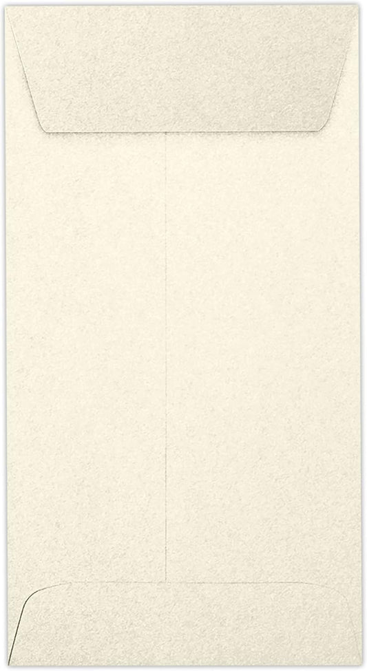 LUXPaper #7 Coin Envelopes | Peel & Press | 3 1/2" x 6 1/2" | Champagne Metallic | 81lb. Text | 250 Qty