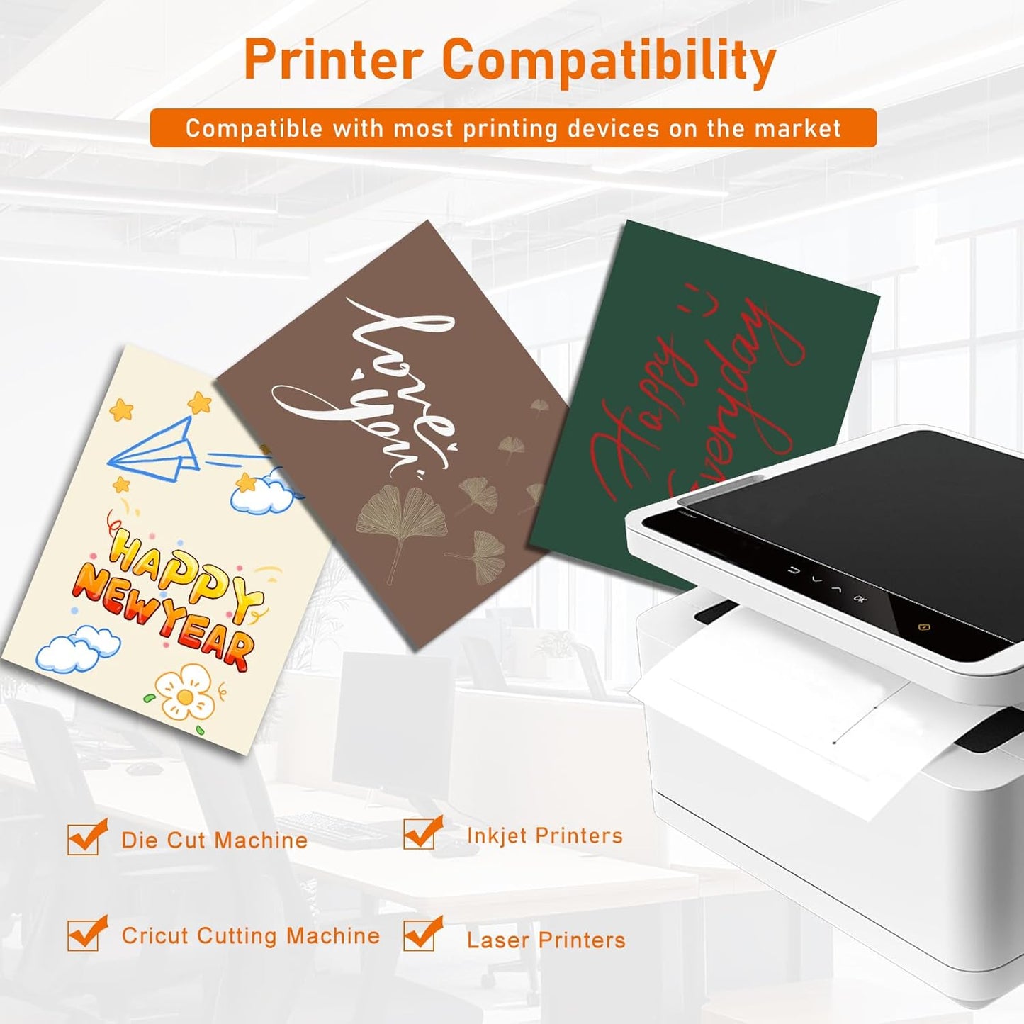 100 Sheets Coffee Color Cardstock 8.5 x 11 Craft Paper, 92lb Premium Dark Brown Paper Card Stock for DIY Cards Making, Wedding Invitations, School, Memus, Greeting Cards, Office Printing