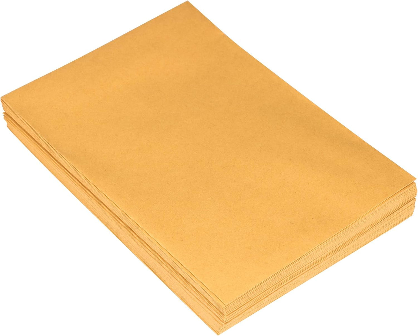 JAM PAPER 7 1/2 x 10 1/2 Open End Catalog Envelopes with Peel and Seal Closure - Brown Kraft Manila - Bulk 500/Carton