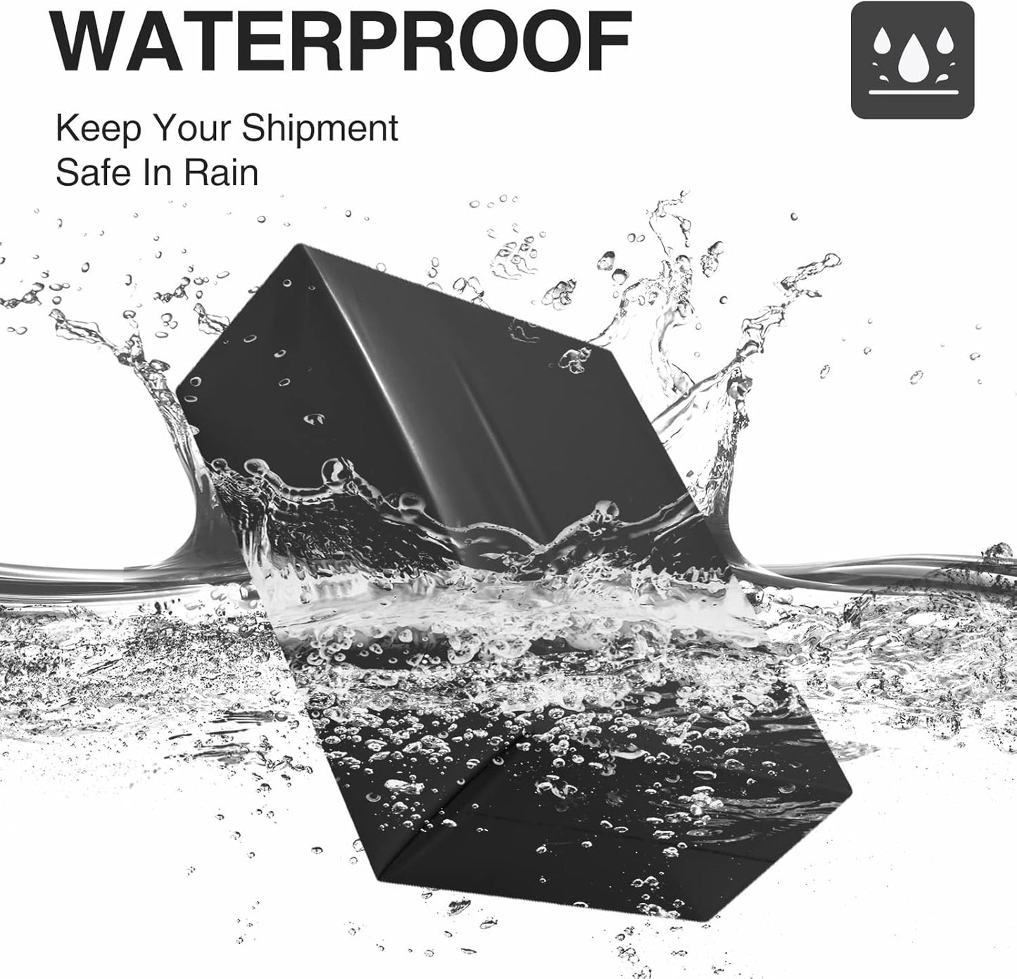 UCGOU Poly Mailers 14.5x19 Inch Black 200 Pack Large Shipping Bags #7 Strong Thick Mailing Envelopes Self Sealing Adhesive Waterproof and Tear Proof Boutique Packaging Postal for Clothing