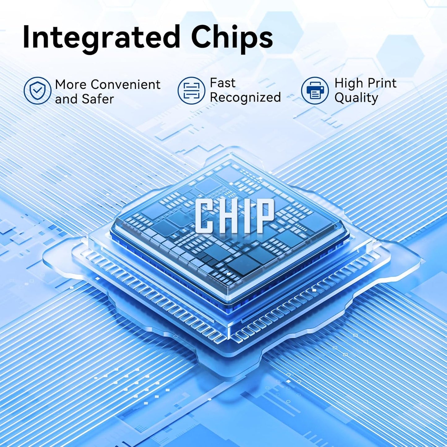 LEMERO 218A Toner Cartridges 4 Pack 218X (with Chip) Compatible Replacement for HP 218A 218X Toner Cartridges Work for HP Color Laserjet Pro MFP 3301cdw 3201dw 3301sdw Printer W2180A W2180X (BCMY-4P)