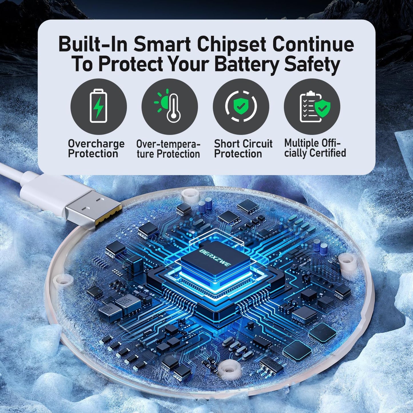 3 in 1 Wireless Charging Station for Apple, Charger Stand for Multiple Apple Devices, Wireless Charging Station for iPhone 16/15/14/13/12 Series, Wireless Charger for AirPods, iWatch Series (White)