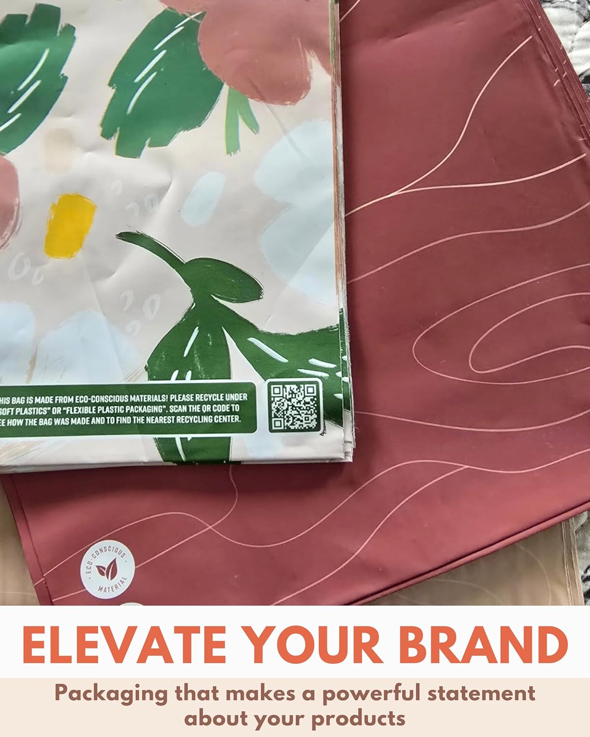 Poly Mailers 6x9-25 Pack Biodegradable Shipping Bags for Stationery and Small Accessories - Impack Self-Seal Waterproof Thick Mailing Envelope for Small Items - Tidal Terracotta