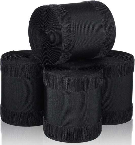 WILLBOND Carpet Cord Cover Cable Grip Floor Cover Cable Protector Management Only for Commercial Office Carpet(Black,39.37 ft)