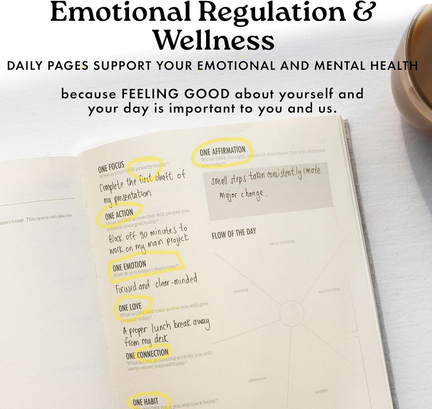 One Focus Planner: 90-Day Productivity & ADHD Management Tool with Goal Setting, Daily Planning, Habit Tracker, and Mindfulness for Focus, Mental Clarity & Anxiety Relief – Ideal for Busy Adults and Neurodivergent Minds; Pink