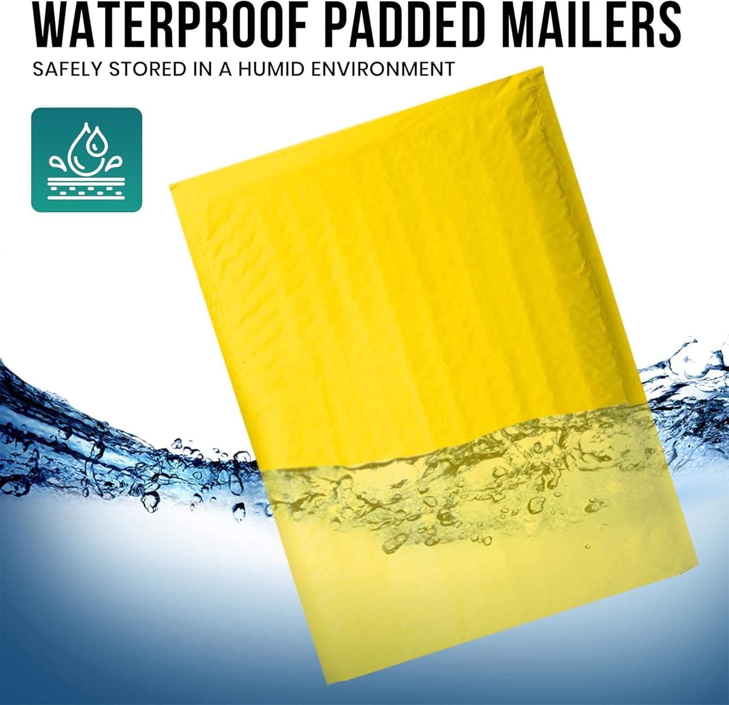 Levex - #2 8.5" x 12" [5 Pack] Yellow Poly Bubble Mailers, Padded Envelope Mailers, Packing Envelope & Mailing Bags for Shipping