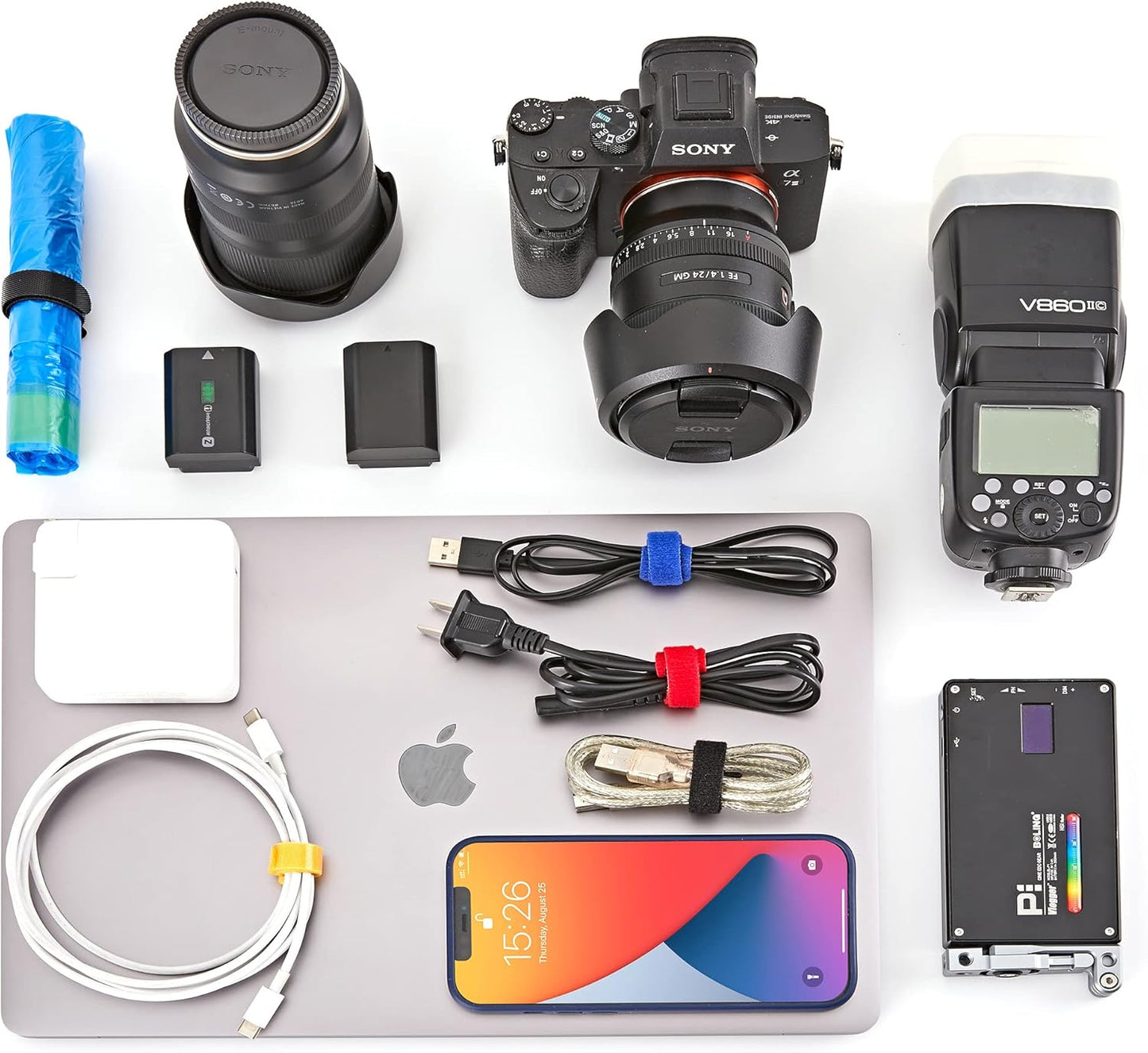 120 PCS Fastening Cable Ties Reusable, Multi-purpose 8 in Cable Management Ties with Hook and Loop, Adjustable Cord Ties for Organizing Home, Office and Data Centers, 5 Colors