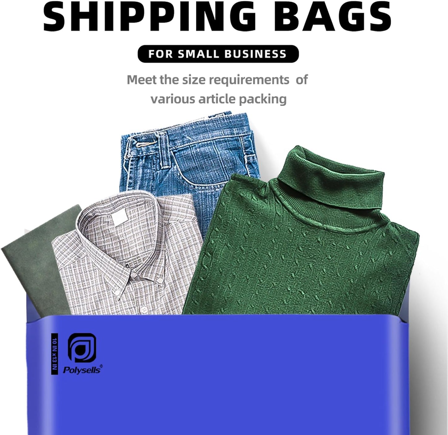 POLYSELLS 1000 pcs 10x13 Inches Purple Poly Mailers Shipping Envelopes, Strong Adhesive Sealing, Waterproof, and Tear-resistant Postal Mailing Bags for Clothing, Books, and Accessories