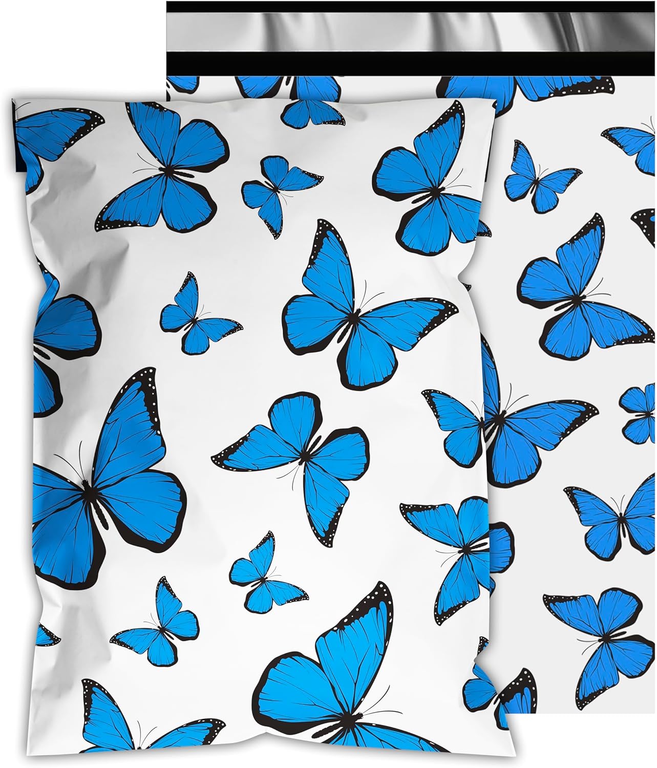 Cute Poly Mailers 10x13 Inch 25 Pcs - Butterfly Printed Shipping Bags for Clothing - Waterproof and Tear Resistant Mailing Envelopes - Self-Sealing Packaging Bags for Small Business