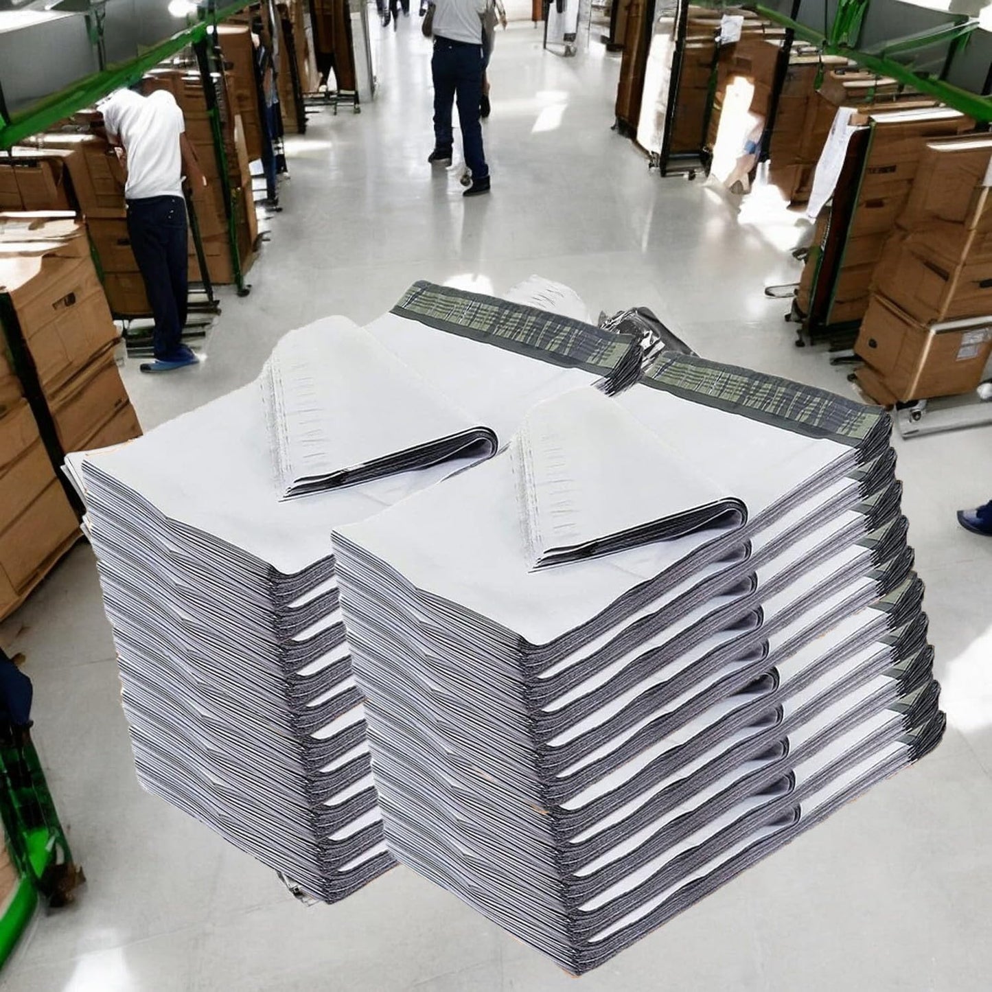 iMBAPrice 1000 - 10x13 Premium Matte Finish White Poly Mailers Envelopes Bags (iMBA-4PM-1000)