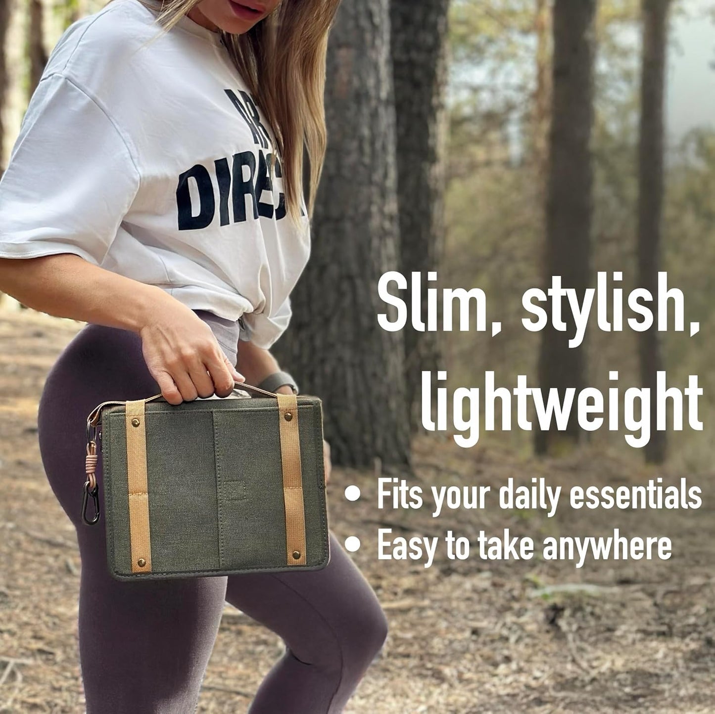 Le Vent A5 Field Notebook Organizer – 3-Layer Waxed Canvas Refillable Travelers Journal, Planner (200 Pages, 5x8) – Fits Moleskine, LEUCHTTURM1917, Hobonichi, Midori & Field Notes – Travel & Office Ready