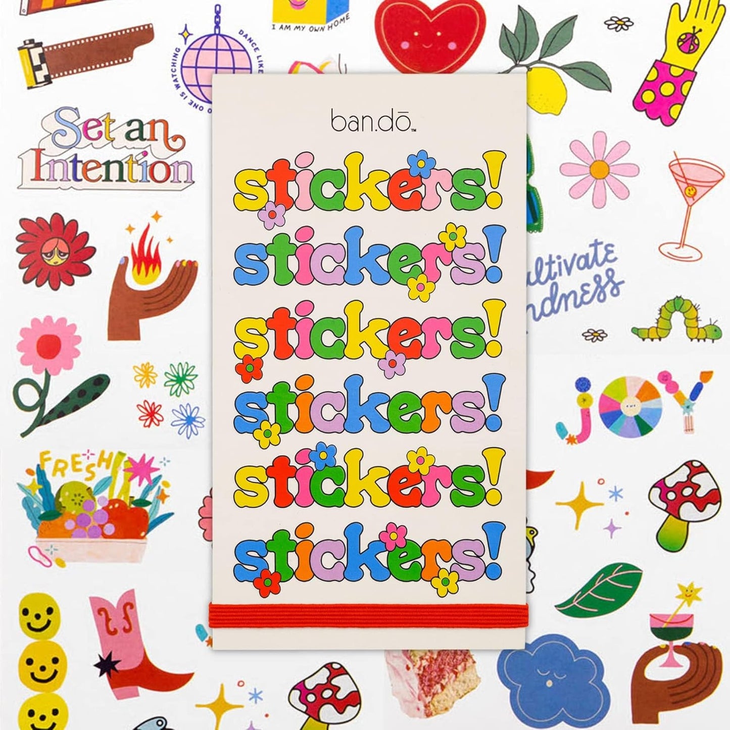 ban.do Sticker Book with Over 700 Assorted Stickers and 35 Sheets with Fun/Colorful/Aesthetic Pack for Scrapbooking Planners or Journals, Issue 9