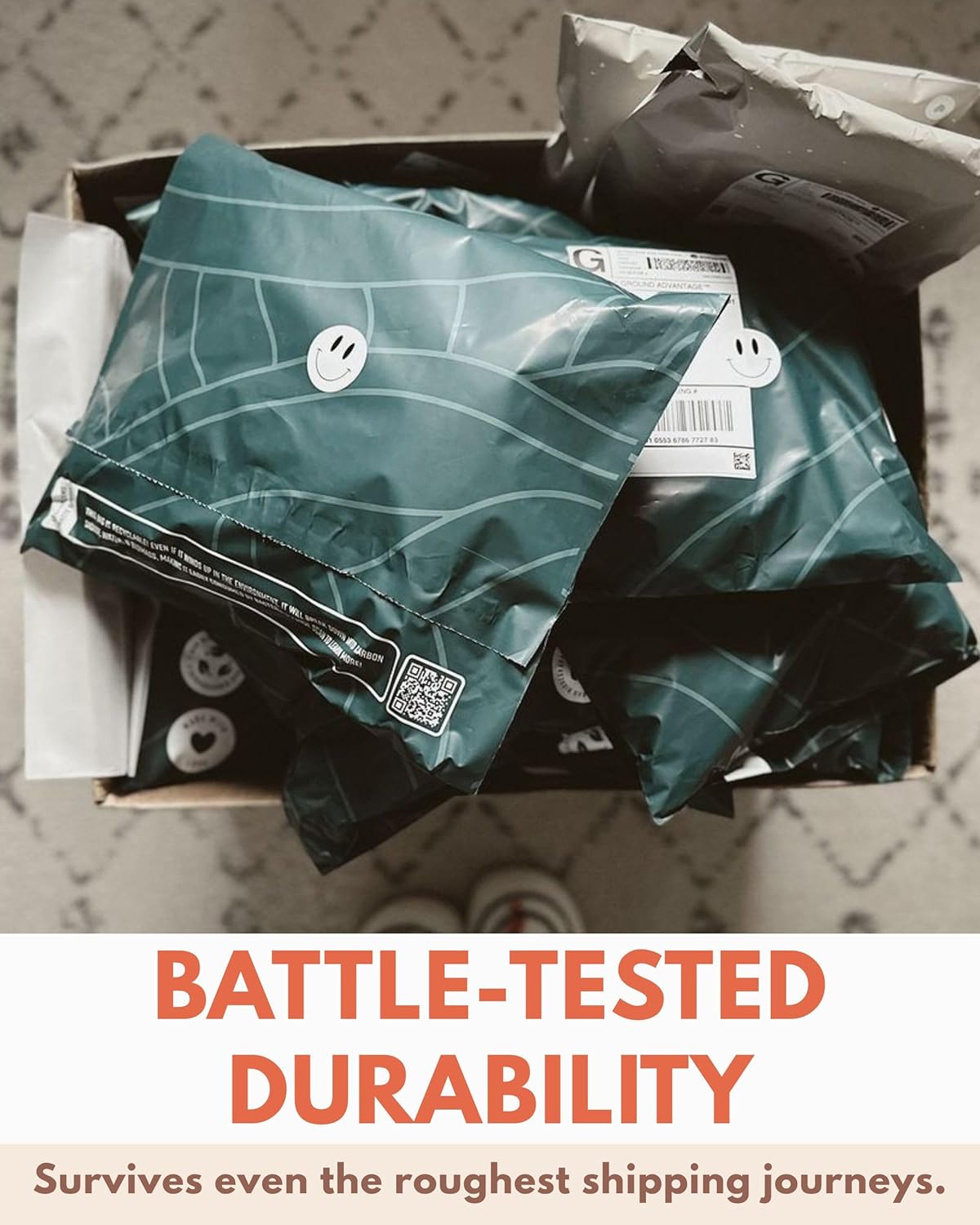 Poly Mailers 10x13-25 Pack Biodegradable Shipping Bags for Clothes - Impack Self-Seal Waterproof Thick Mailing Envelope for Accessories & Clothing - Olive Leaf