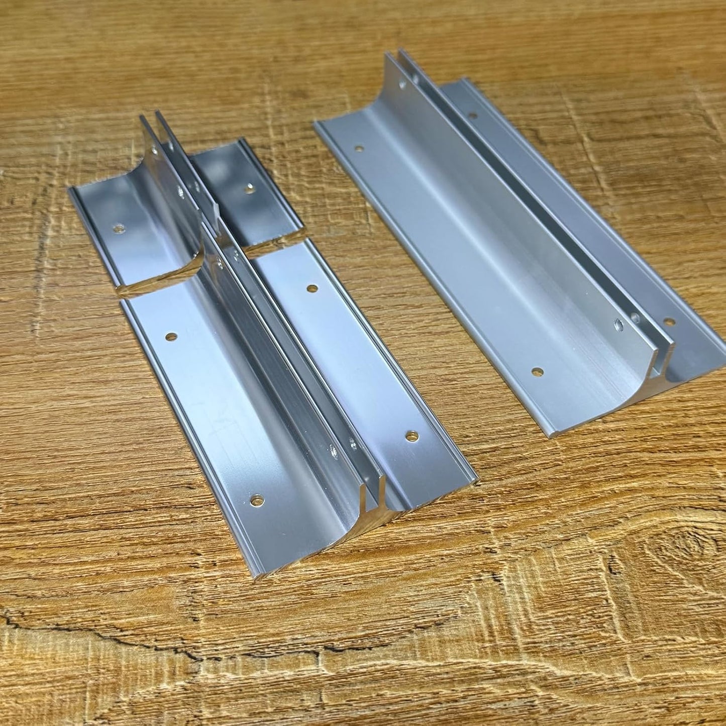 10 Pack 6" Length Aluminum Corridor Sign Holder, 1/8" Substrate, Corridor Mount, Minimalist Design for Versatile Signage