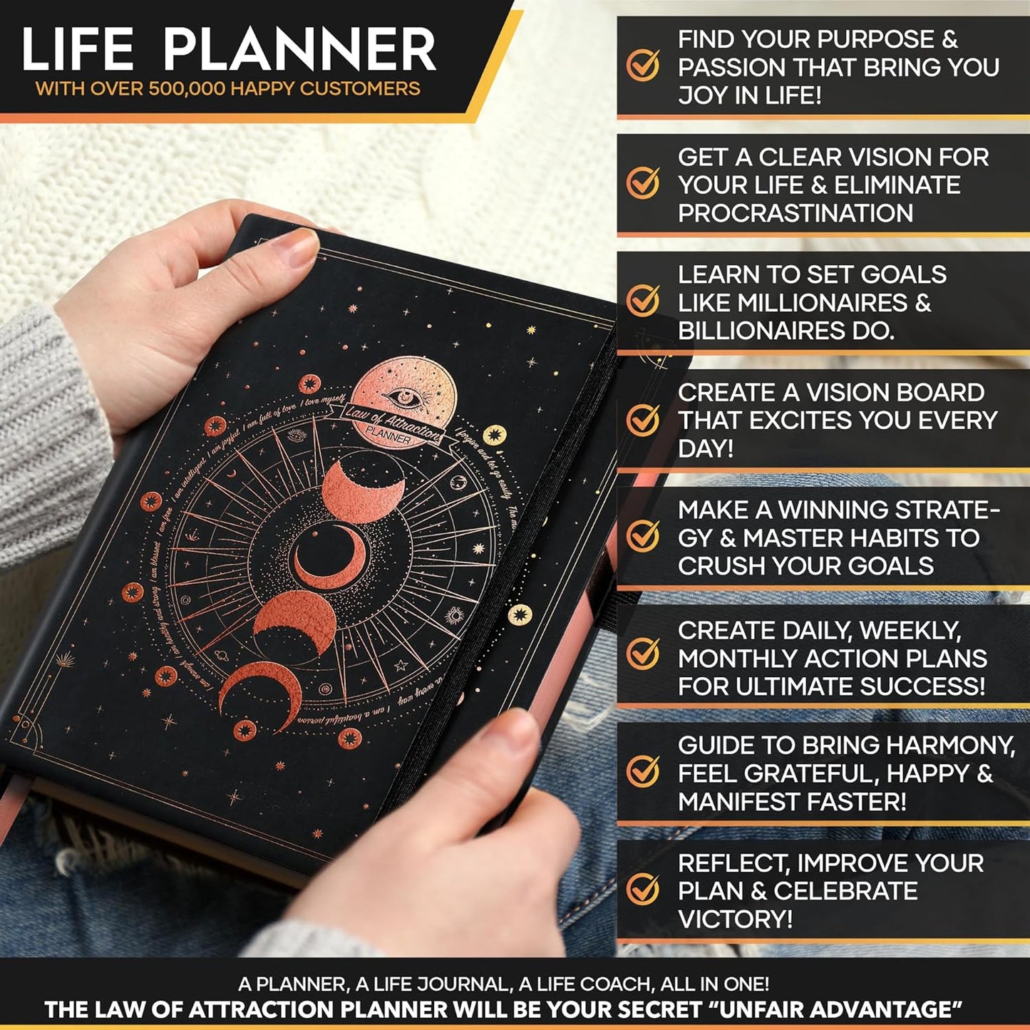 2025-2026 Planner Weekly and Monthly | 16-Month Life Planner to Increase Focus & Productivity | Reduce Overwhelm & Achieve Your Biggest Goals | Include Gift Box & Stickers | Sep 2025-Dec 2026
