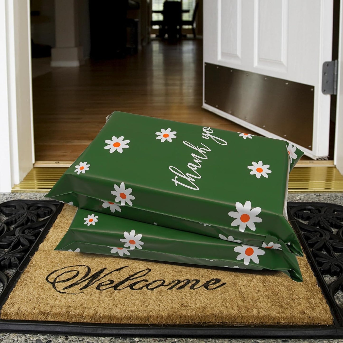 Poly Mailers 14.5x19 Inch 50 Pcs - Cherry printed Shipping Bags, 2.4mil Thickness, Waterproof and Tear Resistant Mailing Envelopes, Self-Sealing Packaging Bags for Small Business