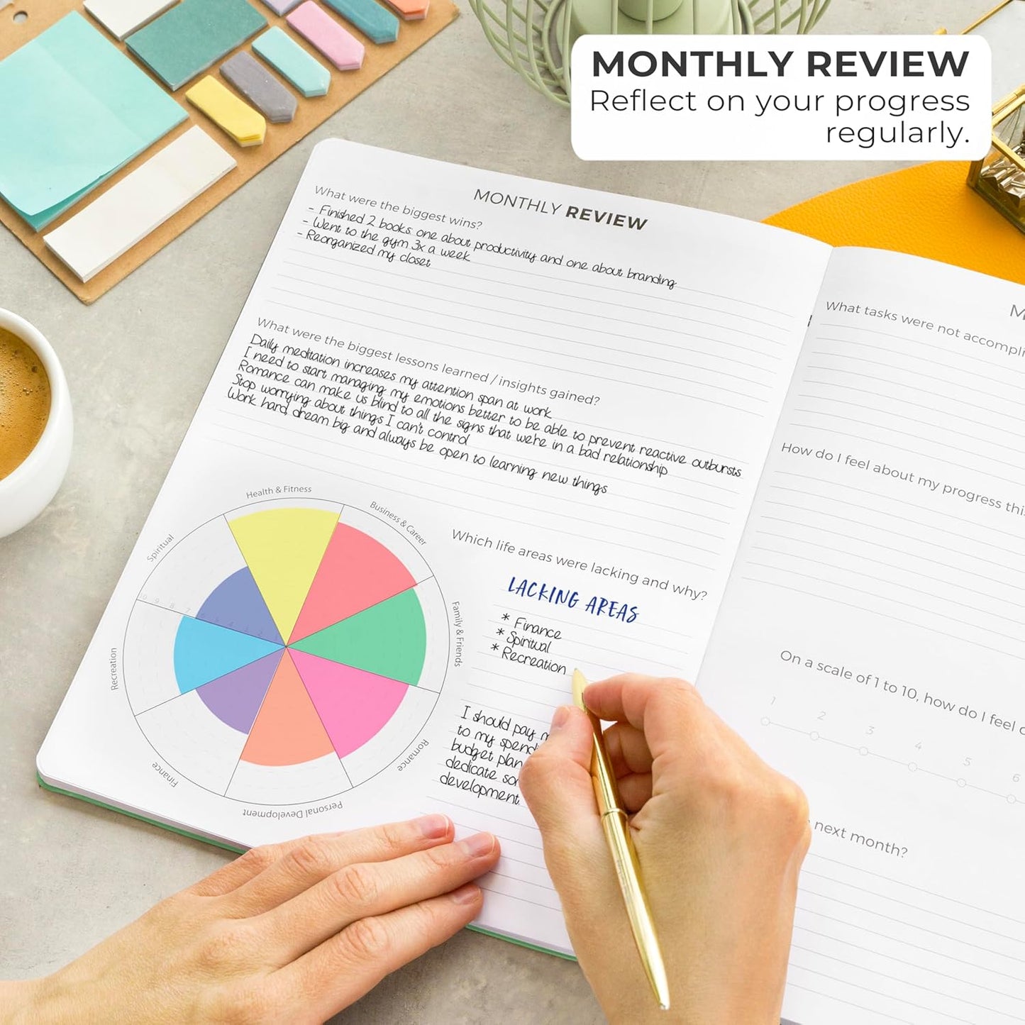 Clever Fox Planner PRO – Weekly & Monthly Life Planner to Increase Productivity, Time Management and Hit Your Goals, 8.5x11″ (Mint)