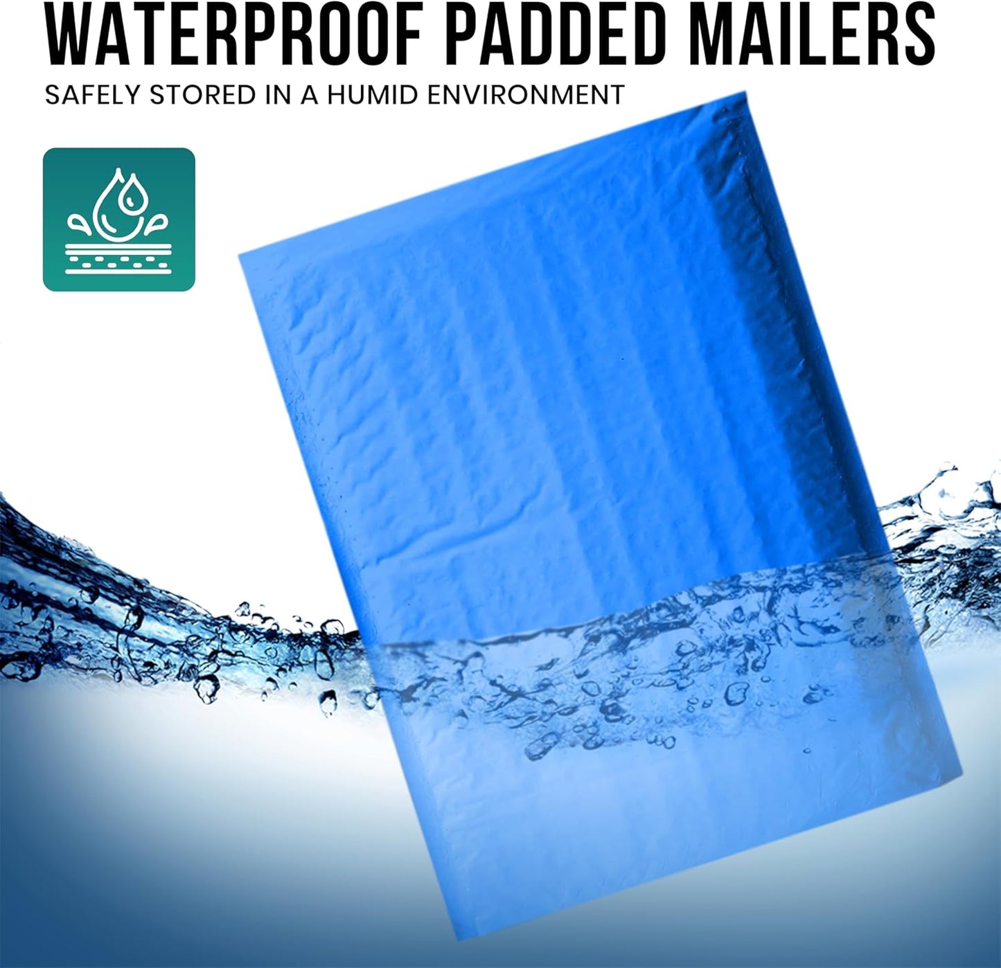 Levex - #0000 4" x 6" [10 Pack] Blue Poly Bubble Mailers, Padded Envelope Mailers, Packing Envelope & Mailing Bags for Shipping