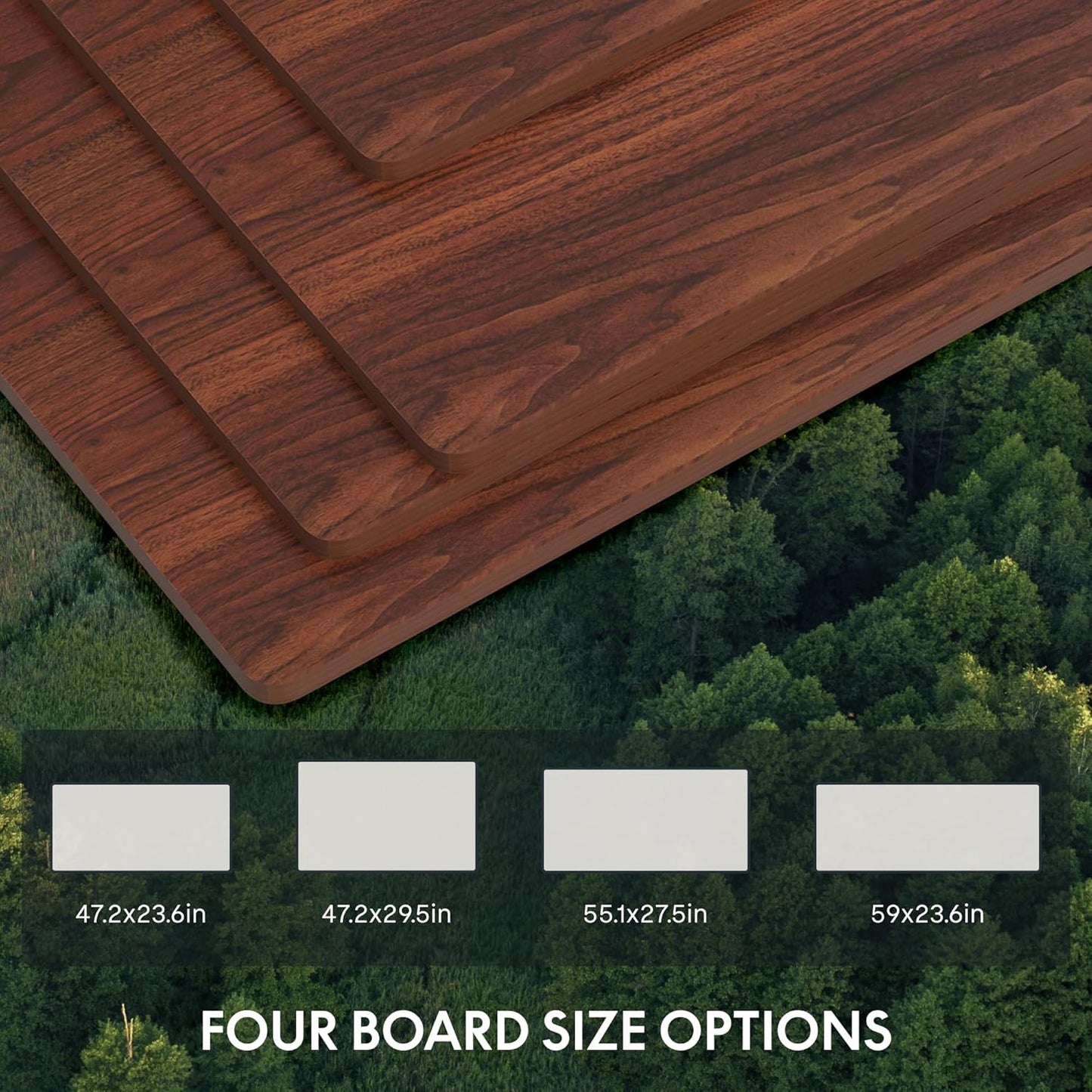 FLEXISPOT E6 Essential 3 Stages Dual Motor Electric Standing Desk 48x24 Inch Whole-Piece Board Height Adjustable Desk Electric Sit Stand Desk(White Frame + Mahogany Desktop, 2 Packages)