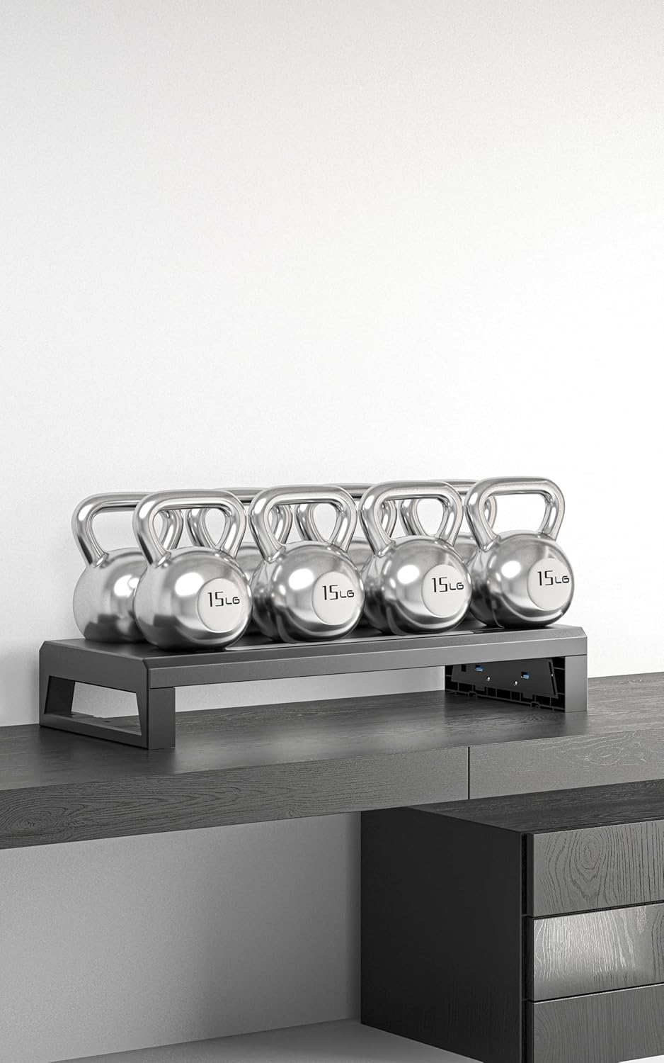 Computer monitor stand Laptop Desk Shelf & Monitor Riser ，21.6 inches long desk riser Monitors/PC/Laptop/Computer Space Saver Organizer ，Heavy Duty Gift Gaming Studio Office(Basic Version, 550mm)