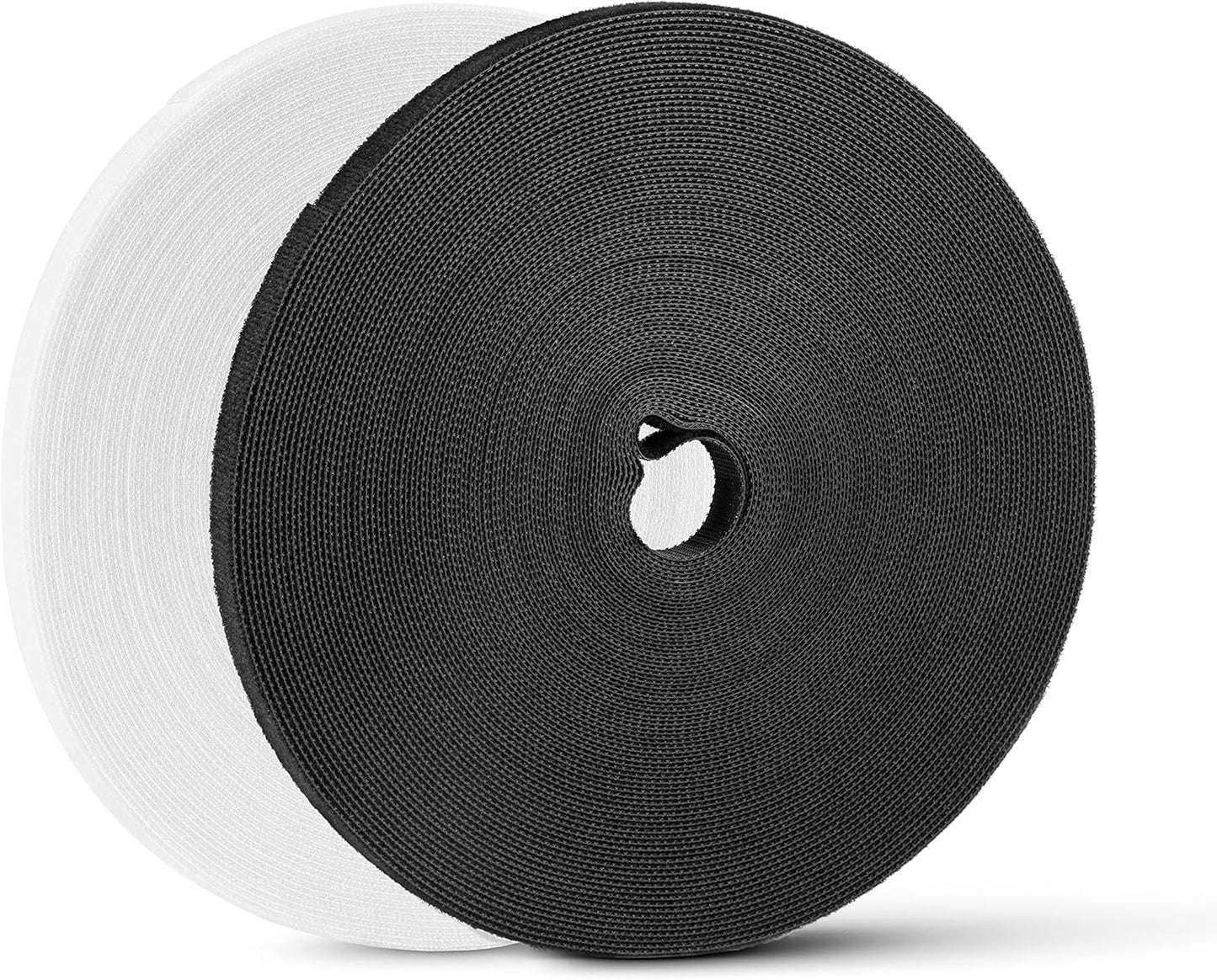 54 Yards x 1/2 Inch Reusable Cable Ties - BSELEYY Adjustable Cord Straps Cable Management Tape Cord Organization Straps Hook Loop Tape Cord Wrap for Home,Office, Wire Bundling (27Yd x 2 Rolls)