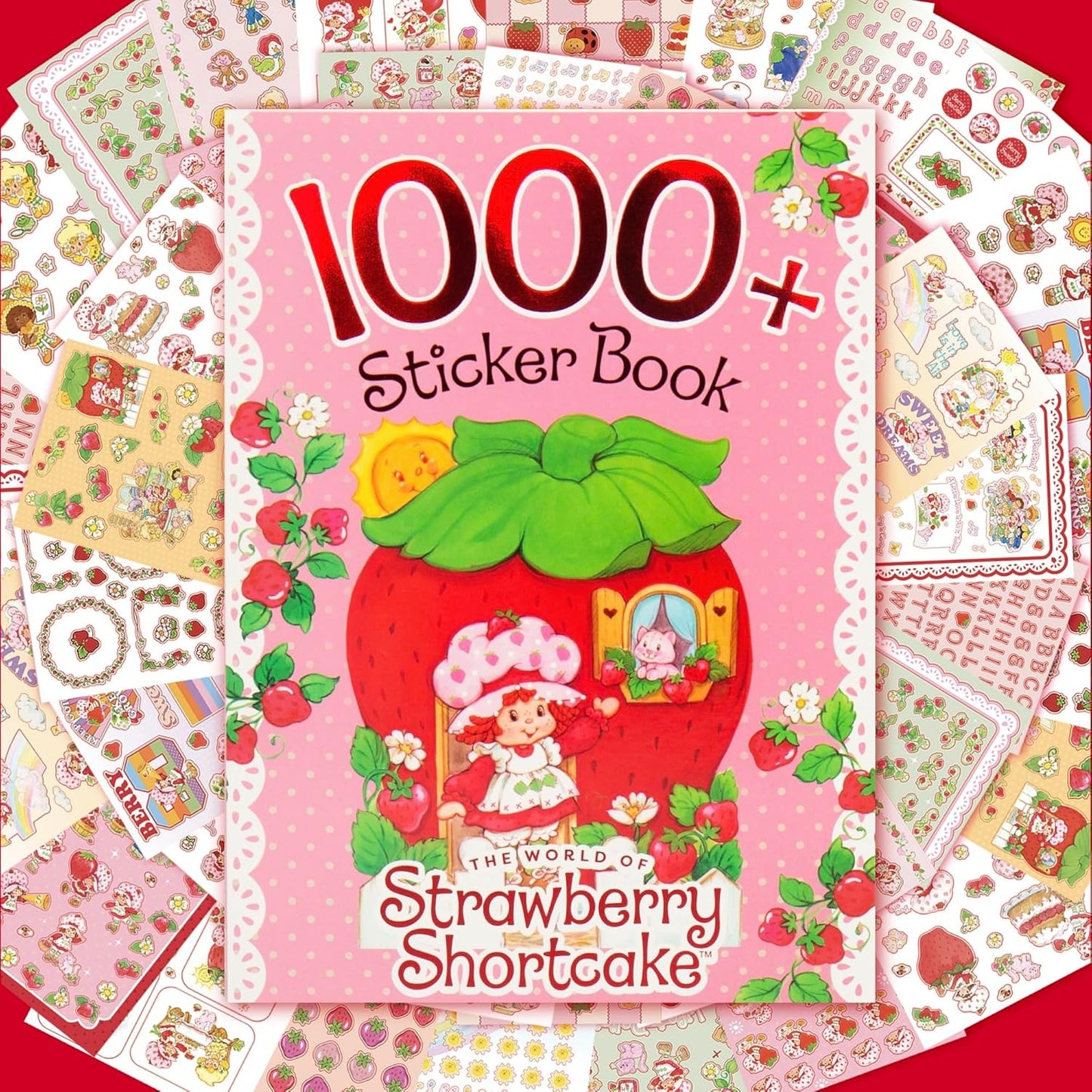 Horizon Group USA Strawberry Shortcake 1,000+ Sticker Book, Cute Stickers for Kids, Scrapbooking, Planning, Journaling, Water Bottles, Letter Stickers, and Gifts for 7-Year-Old Girls.
