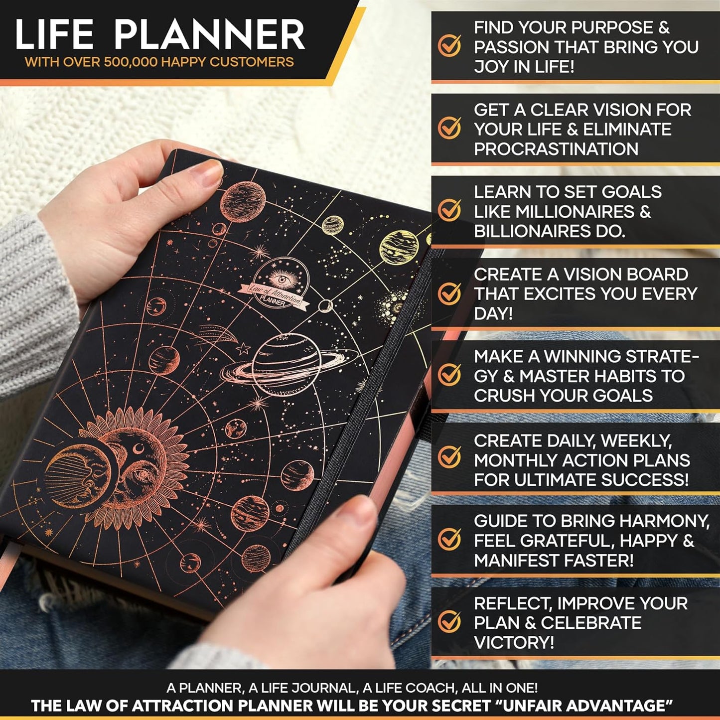 2025-2026 Planner Weekly and Monthly | 16-Month Life Planner to Increase Focus & Productivity | Reduce Overwhelm & Achieve Your Biggest Goals | Include Gift Box & Stickers | Sep 2025-Dec 2026